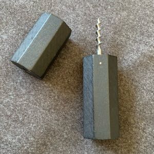 Fort Standard Areaware Black Wood Geometric Wine Opener